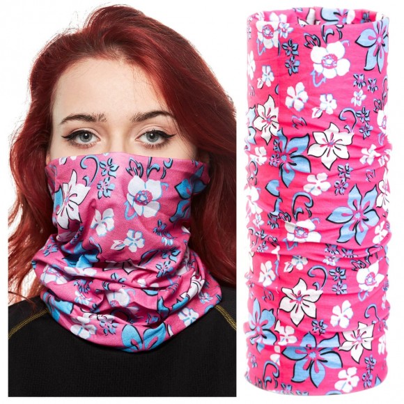 Bandana Bars Flowers Pink Blue White Bandana Bars Flowers Pink Blue White