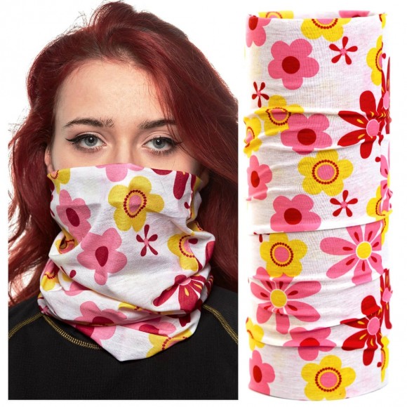 Bandana Bars Flowers White Yellow Pink Bandana Bars Flowers White Yellow Pink