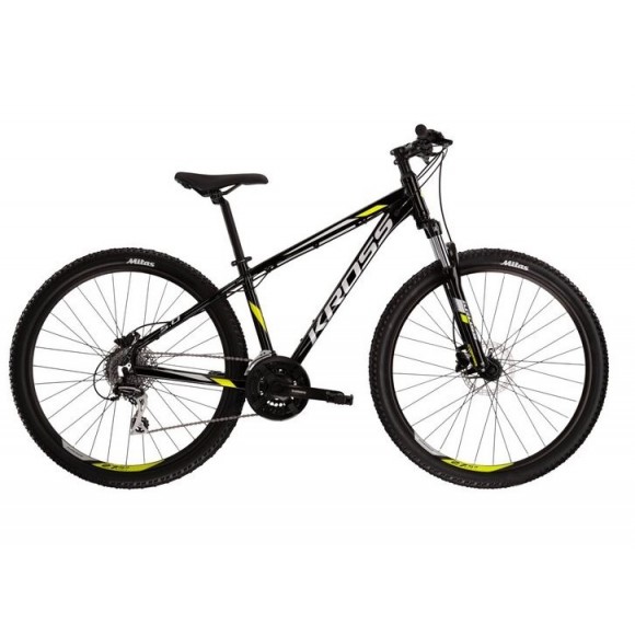 Bicicleta Kross Hexagon 5.0 Black Lime Grey 29" 2022