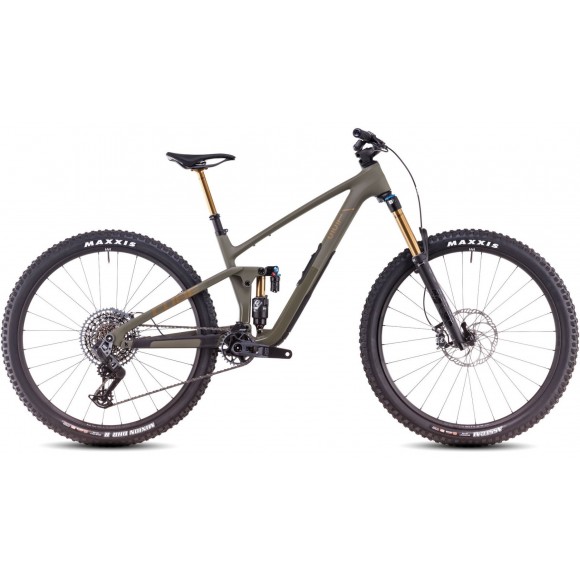 BICICLETA CUBE STEREO ONE55 C:62 TM 29" DUSTYOLIVE GOLD 2025 BICICLETA CUBE STEREO ONE55 C:62 TM 29" DUSTYOLIVE GOLD 2025