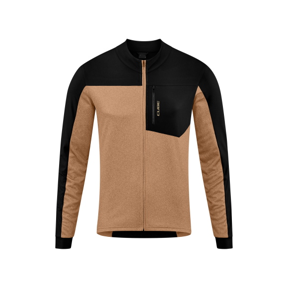 BLUZA CUBE ATX FULL ZIP CMPT L/S BROWN/BLACK BLUZA CUBE ATX FULL ZIP CMPT L/S BROWN/BLACK