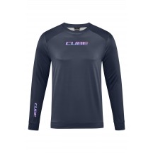 BLUZA CUBE ATX ROUND NECK L/S BLACK