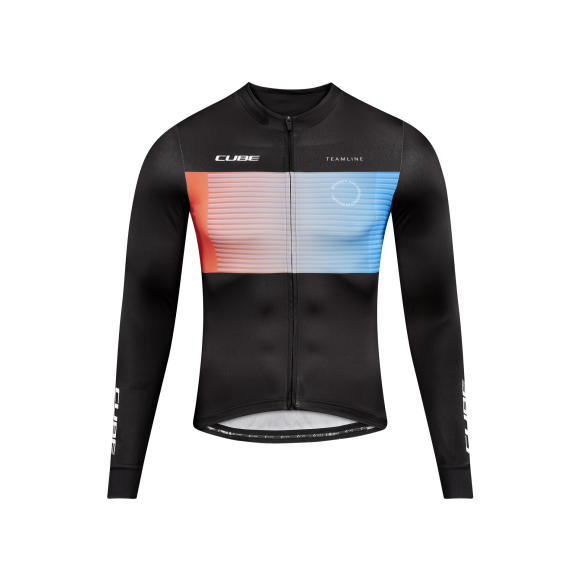BLUZA CUBE TEAMLINE L/S BLACK-BLUE-RED BLUZA CUBE TEAMLINE L/S BLACK-BLUE-RED