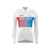TRICOU CUBE TEAMLINE WS L/S WHITE/BLUE/RED