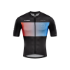 TRICOU CICLISM CUBE TEAMLINE JERSEY S/S BLACK BLUE RED