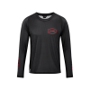 TRICOU CICLISM CUBE VERTEX ROUND NECK JERSEY L/S BLACK