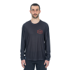 TRICOU CICLISM CUBE VERTEX ROUND NECK JERSEY L/S BLACK