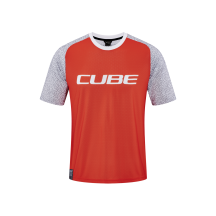 TRICOU CICLISM CUBE VERTEX ROUND NECK JERSEY S/S ORANGE