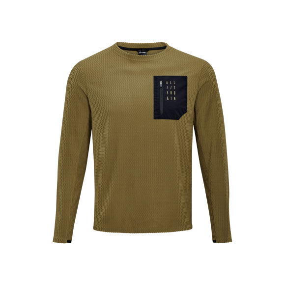 TRICOU CUBE ATX FLEECE JERSEY L/S BROWN
