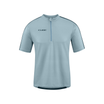 TRICOU CUBE ATX HALF ZIP CMPT S/S GREY