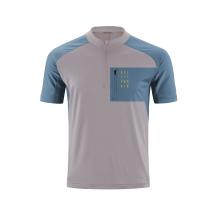 TRICOU CUBE ATX JERSEY HALF ZIP S/S BEIGE BLUE