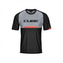 TRICOU CUBE EDGE ROUND NECK JERSEY S/S BLACK GREY