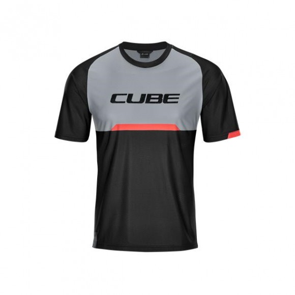 TRICOU CUBE EDGE ROUND NECK JERSEY S/S BLACK GREY TRICOU CUBE EDGE ROUND NECK JERSEY S/S BLACK GREY