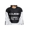 TRICOU CUBE MTB WS X FACTORY RACINGL/S BLACK/WHITE