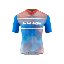TRICOU CUBE TEAMLINE CMPT S/S WHITE/BLUE/RED