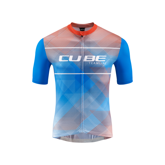 TRICOU CUBE TEAMLINE CMPT S/S WHITE/BLUE/RED TRICOU CUBE TEAMLINE CMPT S/S WHITE/BLUE/RED