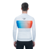 TRICOU CUBE TEAMLINE L/S WHITE/BLUE/RED TRICOU CUBE TEAMLINE L/S WHITE/BLUE/RED
