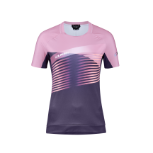 TRICOU CUBE TEAMLINE WS ROUNDNECK S/S VIOLET/ROSE