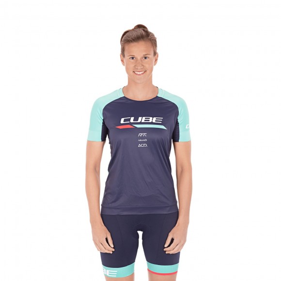 TRICOU CUBE TEAMLINE WS ROUND NECK JERSEY S/S BLUE MINT TRICOU CUBE TEAMLINE WS ROUND NECK JERSEY S/S BLUE MINT