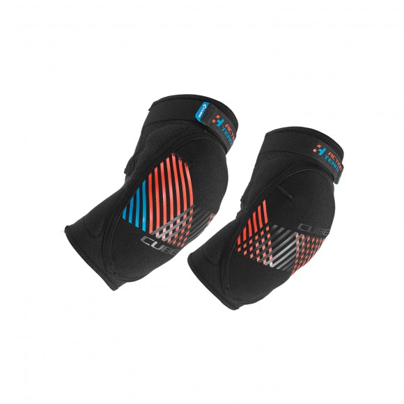 Cotiere CUBE Elbowpad ACTION TEAM CMPT black´n´blue´n´flashred