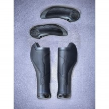 MANSOANE CUBE NATURAL FIT GRIPS ALL TERRAIN BAR ENDS Black