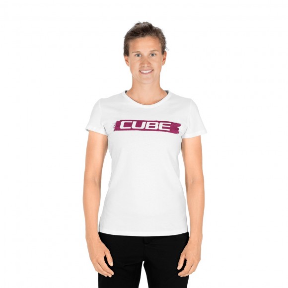 TRICOU CUBE WS T-SHIRT LOGO Alb Rosu TRICOU CUBE WS T-SHIRT LOGO Alb Rosu