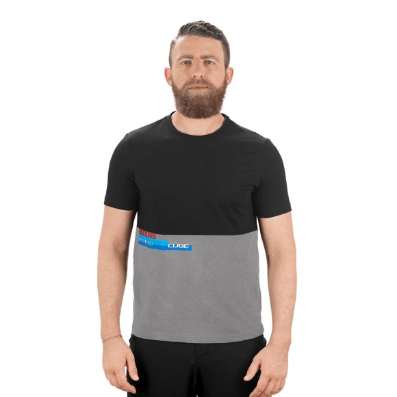 TRICOU CUBE T-SHIRT TEAM Negru Gri