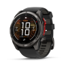 Ceas Sport Garmin Fenix 8 Pro – 51 mm, Microled, Sapphire, Titanium Cu Curea Din Silicon Carbon Grey DLC Titanium With Black / Pebble Grey