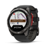 Ceas Sport Garmin Fenix 8 Pro – 51 mm, Microled, Sapphire, Titanium Cu Curea Din Silicon Carbon Grey DLC Titanium With Black / Pebble Grey