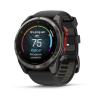 Ceas Sport Garmin Fenix 8 Pro – 51 mm, Microled, Sapphire, Titanium Cu Curea Din Silicon Carbon Grey DLC Titanium With Black / Pebble Grey