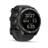 Ceas Sport Garmin Fenix 8 Pro – 51 mm, Microled, Sapphire, Titanium Cu Curea Din Silicon Carbon Grey DLC Titanium With Black / Pebble Grey