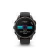 Ceas Sport Garmin Fenix 8 Pro – 51 mm, Amoled, Sapphire, Titanium Cu Curea Din Silicon Carbon Grey DLC Titanium With Black / Pebble Grey