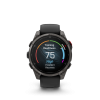 Ceas Sport Garmin Fenix 8 Pro – 51 mm, Amoled, Sapphire, Titanium Cu Curea Din Silicon Carbon Grey DLC Titanium With Black / Pebble Grey