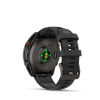 Ceas Sport Garmin Fenix 8 Pro – 51 mm, Amoled, Sapphire, Titanium Cu Curea Din Silicon Carbon Grey DLC Titanium With Black / Pebble Grey