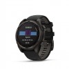 Ceas Sport Garmin Fenix 8 – 47 mm, Solar, Sapphire, Titanium Cu Curea Din Silicon Carbon Grey DLC Titanium With Black / Pebble Grey Ceas Sport Garmin Fenix 8 – 47 mm, Solar, Sapphire, Titanium Cu Curea Din Silicon Carbon Grey DLC Titanium With Black / Pebble Grey