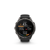 Ceas Sport Garmin Fenix 9 Pro – 43 mm, Titan DLC Carbon Gray Cu Curea Din Silicon Black / Pebble Gray