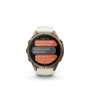 Ceas Sport Garmin Fenix 9 Pro – 43 mm, Titan Autumn Gold Cu Curea Din Silicon Cream / French Gray