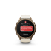 Ceas Sport Garmin Fenix 9 Pro – 43 mm, Titan Autumn Gold Cu Curea Din Silicon Cream / French Gray