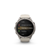 Ceas Sport Garmin Fenix 9 Pro – 43 mm, Titan Cu Curea Din Silicon Fog Gray / Dark Sandstone Ceas Sport Garmin Fenix 9 Pro – 43 mm, Titan Cu Curea Din Silicon Fog Gray / Dark Sandstone