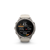 Ceas Sport Garmin Fenix 9 Pro – 43 mm, Titan Cu Curea Din Silicon Fog Gray / Dark Sandstone Ceas Sport Garmin Fenix 9 Pro – 43 mm, Titan Cu Curea Din Silicon Fog Gray / Dark Sandstone