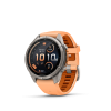 Ceas Sport Garmin Fenix 9 Pro – 43 mm, Titan Cu Curea Din Silicon Shell Pink / Autumn Orange Ceas Sport Garmin Fenix 9 Pro – 43 mm, Titan Cu Curea Din Silicon Shell Pink / Autumn Orange