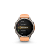 Ceas Sport Garmin Fenix 9 Pro – 43 mm, Titan Cu Curea Din Silicon Shell Pink / Autumn Orange Ceas Sport Garmin Fenix 9 Pro – 43 mm, Titan Cu Curea Din Silicon Shell Pink / Autumn Orange