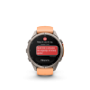 Ceas Sport Garmin Fenix 9 Pro – 43 mm, Titan Cu Curea Din Silicon Shell Pink / Autumn Orange Ceas Sport Garmin Fenix 9 Pro – 43 mm, Titan Cu Curea Din Silicon Shell Pink / Autumn Orange