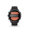 Ceas Sport Garmin Fenix 9 Pro – 51 mm, Titan DLC Carbon Gray Cu Curea Din Silicon Black / Pebble Gray