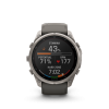 Ceas Sport Garmin Fenix 9 Pro Solar – 51 mm, Titan Cu Curea Din Silicon Pebble Gray Ceas Sport Garmin Fenix 9 Pro Solar – 51 mm, Titan Cu Curea Din Silicon Pebble Gray