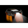 Ceas Sport Garmin Fenix 9 Pro – 51 mm, Titan Cu Curea Din Silicon Autumn Orange / Spark Orange