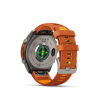 Ceas Sport Garmin Fenix 9 Pro – 51 mm, Titan Cu Curea Din Silicon Autumn Orange / Spark Orange