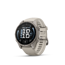 Ceas Sport Garmin Fenix 9 Pro – 43 mm, Titanium Cu Curea Din Silicon Fog Grey