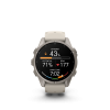 Ceas Sport Garmin Fenix 9 Pro – 43 mm, Titanium Cu Curea Din Silicon Fog Grey Ceas Sport Garmin Fenix 9 Pro – 43 mm, Titanium Cu Curea Din Silicon Fog Grey