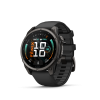 Ceas Sport Garmin Fenix 9 Amoled – 47 mm, Titan DLC Carbon Grey Cu Curea Neagră Din Silicon Ceas Sport Garmin Fenix 9 Amoled – 47 mm, Titan DLC Carbon Grey Cu Curea Neagră Din Silicon